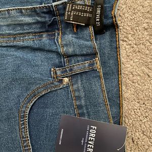 High rise denim jeans